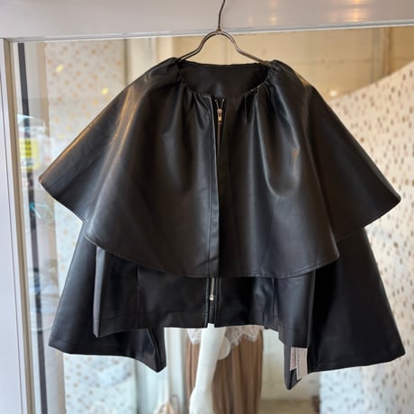 エコレザーケープジャケット