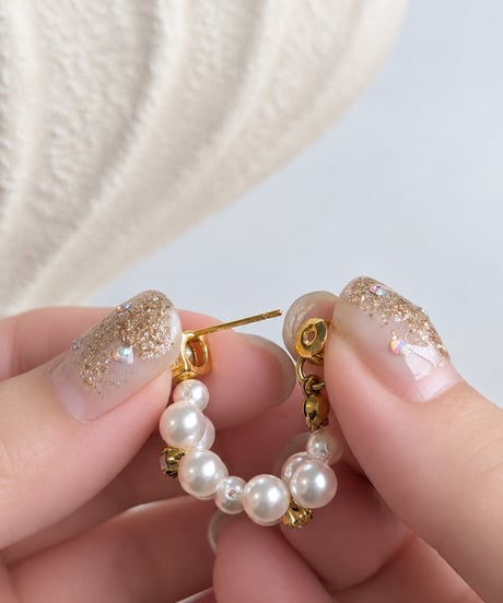 perl hoop ピアス