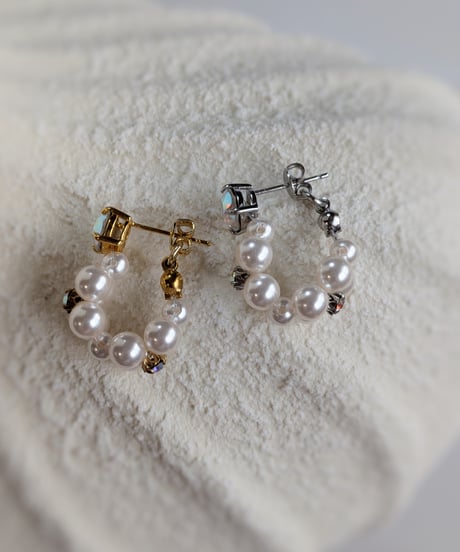 perl hoop ピアス