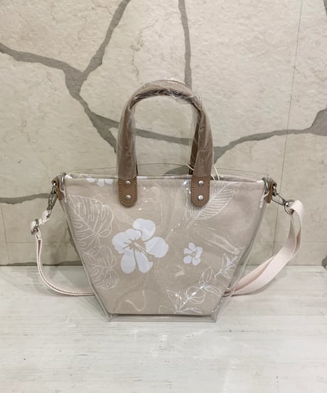 HULA LANI クリア帆布 ショルダートート　263HU4BG103