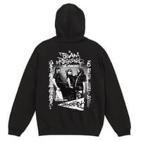 TEAM RDM Worn Out Tour Zip Hoodie（Black)