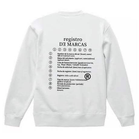 UNDIFINED Crew Sweat(White)