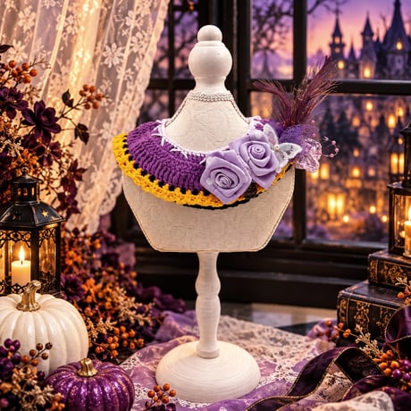 ハロウィンbib🎃Boo👻／Rose🌹