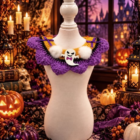 ハロウィンbib🎃Boo👻／Rose🌹