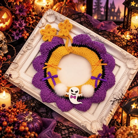 ハロウィンbib🎃Boo👻／Rose🌹