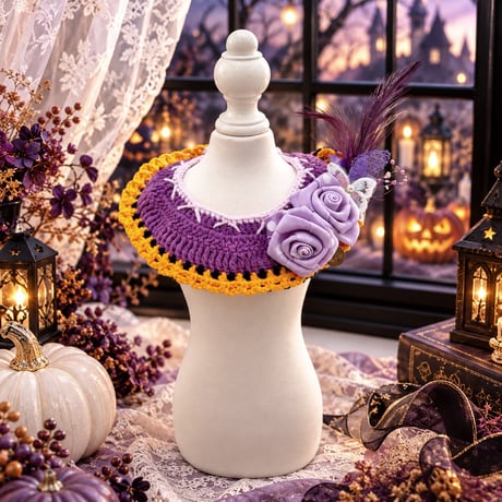 ハロウィンbib🎃Boo👻／Rose🌹