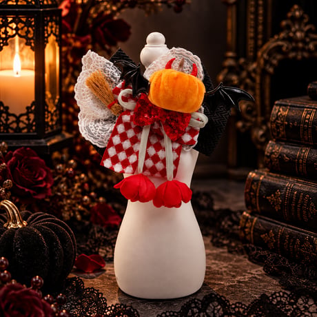 cfW🎃Halloweenチョーカー／Witch's pumpkin🧹赤／黒