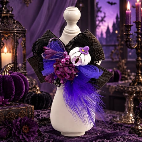 cfW🎃Halloweenチョーカー／Violet Boo😈