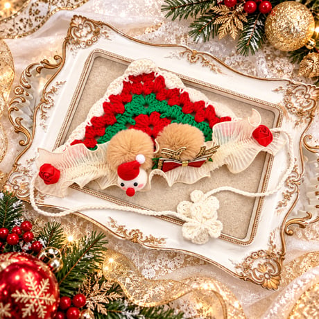 ✨Xmasバブビブセット／バブーシュカ🎄 bib