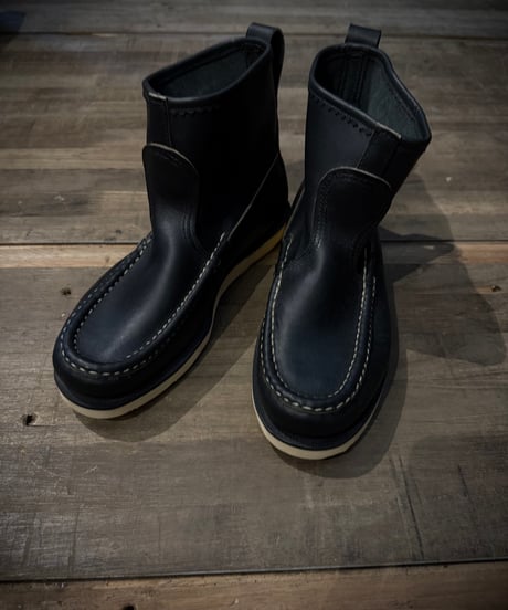 RUSSELL MOCCASIN（ラッセルモカシン）KNOCK A BOUT BOOTS BLACK LEATHER