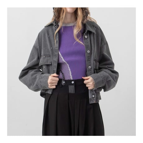 7/20 Instalive AULA AILA 2026aw　MILITARY BIJOU SHIRT　1264-04009