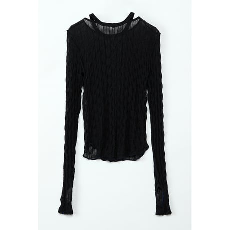 Instalive　AULA AILA 2027SS　SHEER JACQARD PULLOVER 1271-08046
