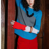 Instalive　AULA AILA 2027SS　COLOR BLOCK KNIT 1271-09029