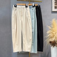 10/11 Instalive ウエストリブタック入りデニムパンツ