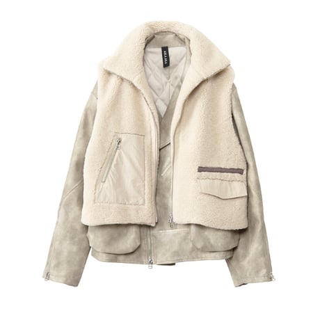 7/20 Instalive AULA AILA 2026aw　BOA VEST SET RIDERS JACKET　1264-01021