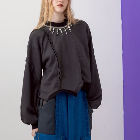 7/20 Instalive AULA AILA 2026aw　CAIN＆BIJOU PULLOVER　1264-08013