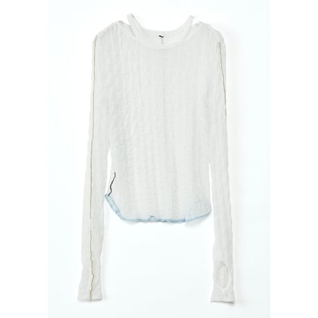 Instalive　AULA AILA 2027SS　SHEER JACQARD PULLOVER 1271-08046