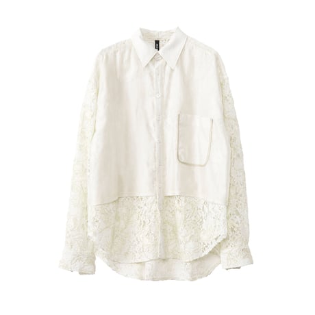 7/20 Instalive AULA AILA 2027 PreSpring　LACE LAYERED SHIRT　1271-04006