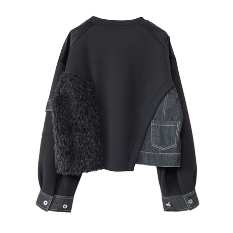 7/20 Instalive AULA AILA 2026aw　DENIMxFUR PULLOVER　1264-08017