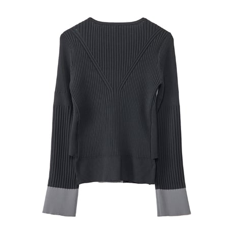 7/20 Instalive AULA AILA 2026aw BARE TOP RIB KNIT　1271-09003