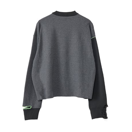 7/20 Instalive AULA AILA 2026aw　KNIT COMBINATION PULLOVER　1264-08005