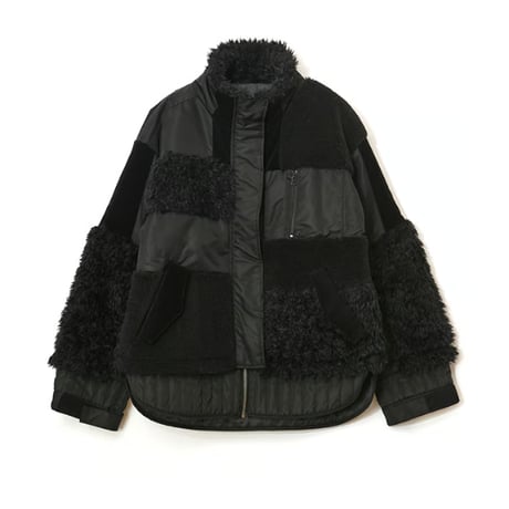 7/20 Instalive AULA AILA 2026aw　PATCHWORK LIKE BOA BLOUSON　1253-01038