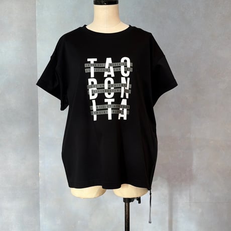 サイドジッププリントＴシャツ