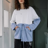 Instalive　AULA AILA 2027SS　DENIM DOCKING PULLOVER 1271-08028