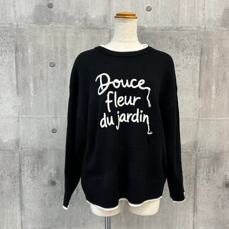 10/27　Instalive　2026AW　ロゴ刺繍ニット  80554610001