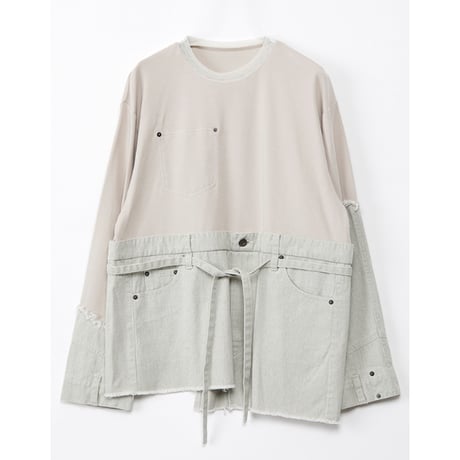 Instalive　AULA AILA 2027SS　DENIM DOCKING PULLOVER 1271-08028