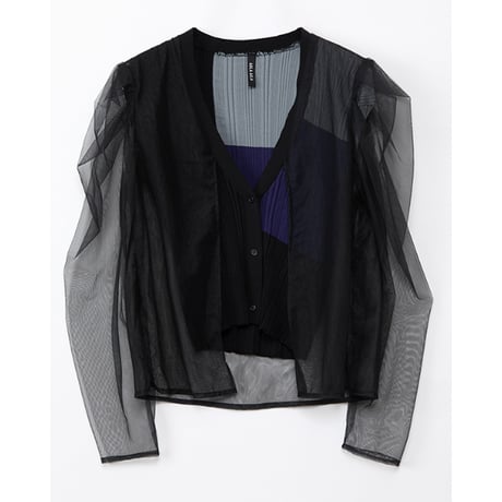 Instalive　AULA AILA 2027SS　VOLUME SLEEVE LAYERED CARDIGAN 1271-09040