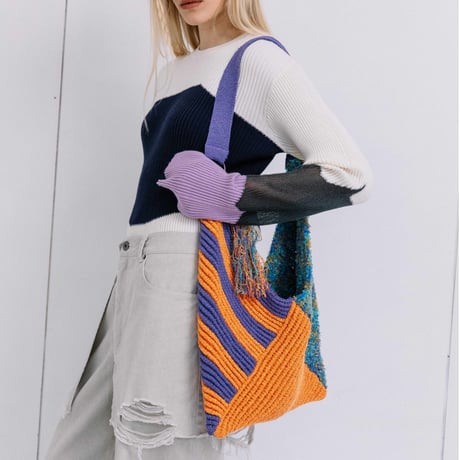 Instalive　AULA AILA 2027SS　PAPER YARN KNIT BAG 1271-10021