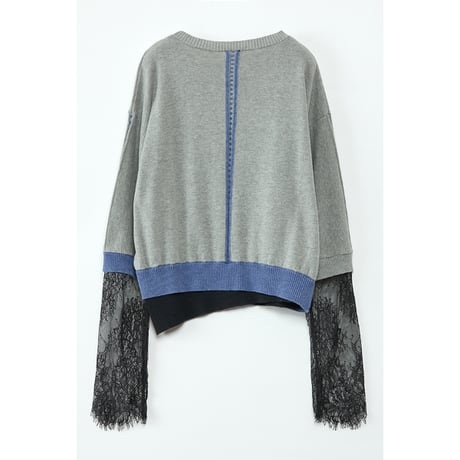 Instalive　AULA AILA 2027SS　LACE LAYERED KNIT 1271-09013