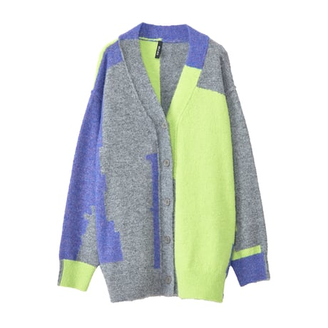 7/20 Instalive AULA AILA 2026aw　COLOR BLOCK CARDIGAN　1264-09012
