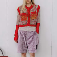 Instalive　AULA AILA 2027SS　PAPER YARN MESH VEST 1271-09019