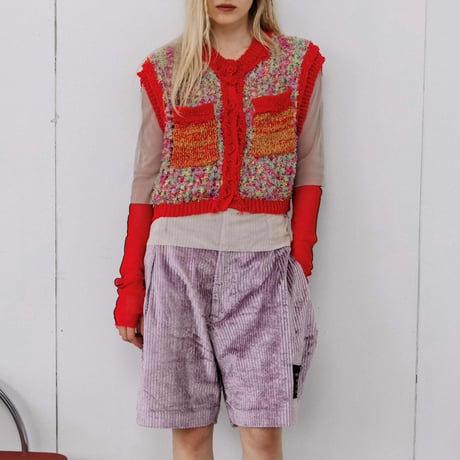 Instalive　AULA AILA 2027SS　PAPER YARN MESH VEST 1271-09019