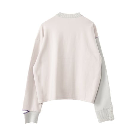 7/20 Instalive AULA AILA 2026aw　KNIT COMBINATION PULLOVER　1264-08005