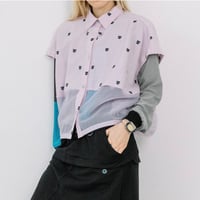 Instalive　AULA AILA 2027SS　LEOPARD EMBROIDERY SHIRT 1271-04036