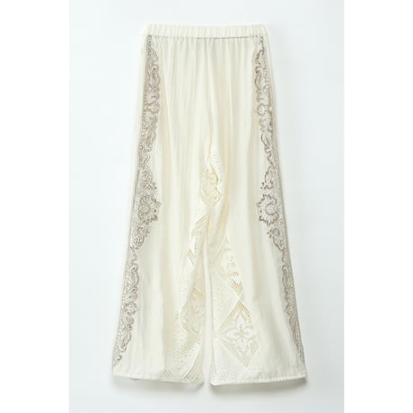 Instalive　AULA AILA 2027SS　EMBROIDERY PANTS 1271-06056