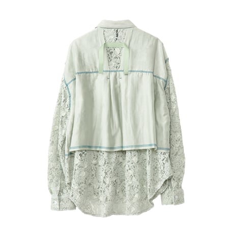 7/20 Instalive AULA AILA 2027 PreSpring　LACE LAYERED SHIRT　1271-04006