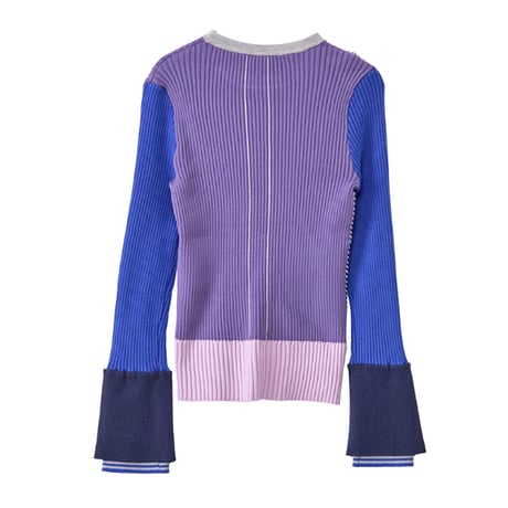 7/20 Instalive AULA AILA 2026aw　MULTI RIB KNIT PULLOVER　1264-09019