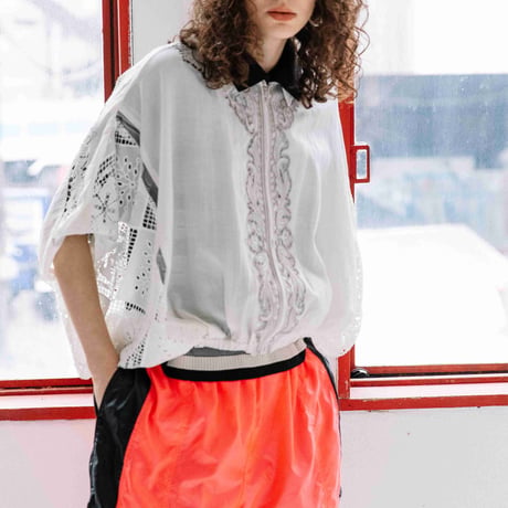 Instalive　AULA AILA 2027SS　EMBROIDERY ZIP UP SHIRT 1271-04055