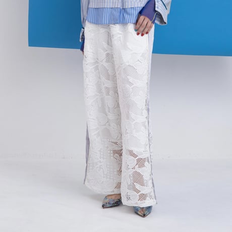 Instalive　AULA AILA 2027SS　SIDE LINE LACE PANTS 1271-06045