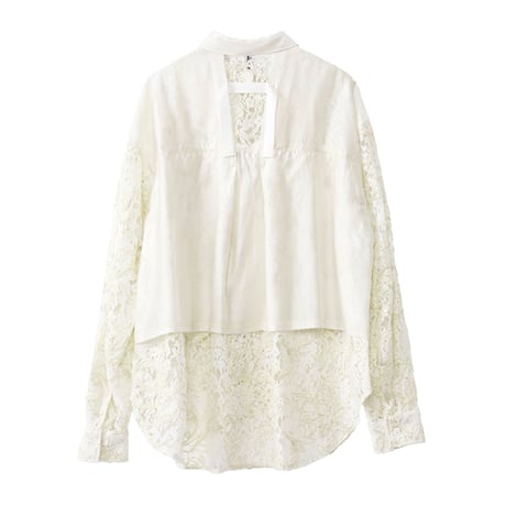 7/20 Instalive AULA AILA 2027 PreSpring　LACE LAYERED SHIRT　1271-04006