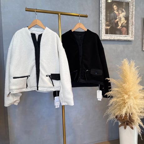 10/11 Instalive　blanco.　26AW　バックフリルボアブルゾン　15-605-19