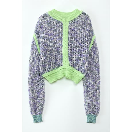Instalive　AULA AILA 2027SS　2WAY PAPER YARN MESH PULLOVER 1271-09020