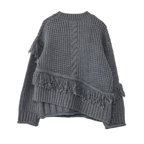 7/20 Instalive AULA AILA 2026aw　FRINGE KNIT　1264-09024
