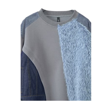 7/20 Instalive AULA AILA 2026aw　DENIMxFUR PULLOVER　1264-08017