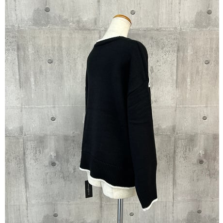 10/27　Instalive　2026AW　ロゴ刺繍ニット  80554610001