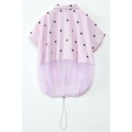Instalive　AULA AILA 2027SS　LEOPARD EMBROIDERY SHIRT 1271-04036